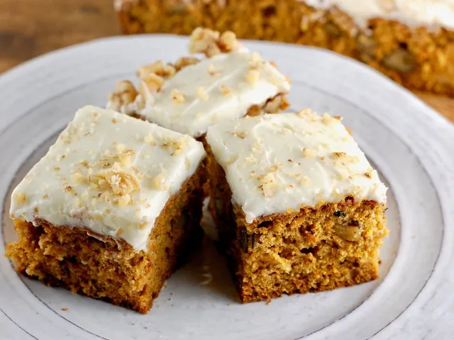 Frosted cake squares